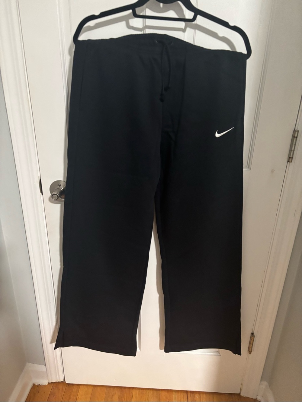 Nike Black Sweatpants with White Swoosh